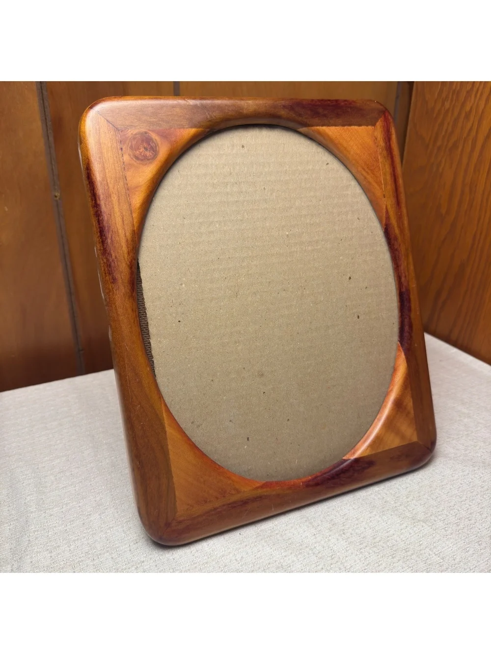 Vintage Fetco 8x10 Wood Picture Frame Oval Opening Rounded Corners